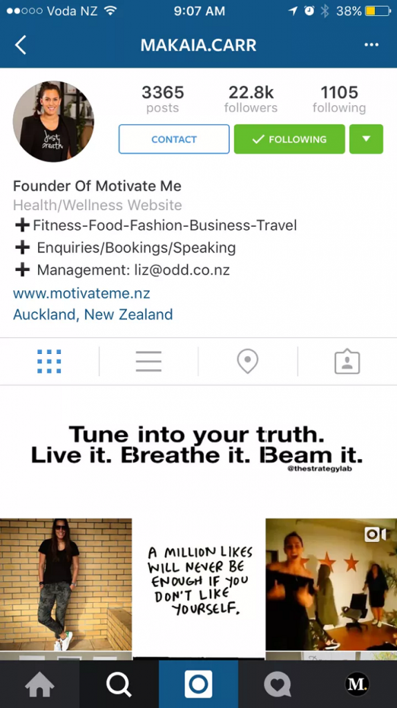 Instagram Page